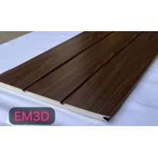 REVESTIMIENTO EXT ALUM SOBRIEDAD RUSTICA MADERA CHOCOLATE 3 TABLAS